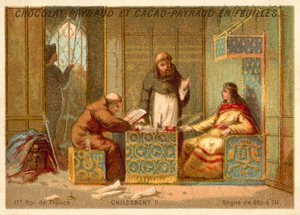 Childebert III, King of the Franks by French School